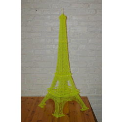 Model of the Eifel tower. All the pieces cut from acrylic by laser